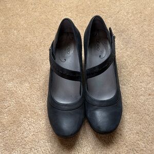 Abeo Bio System Rebeka Mary Jane Black Leather Women's Shoes Size 10